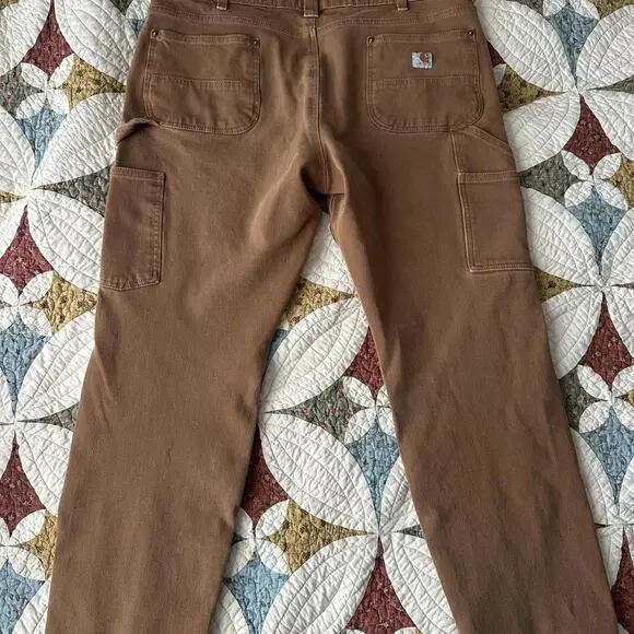 Carhartt Women's Rugged Flex Double Front Work Pants - Carhartt Brown cargo - Picture 7 of 7